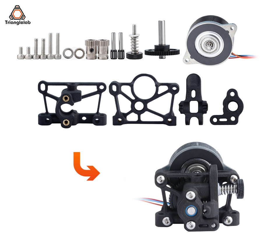 Trianglelabreg--Dforcereg-MINI-Extruder-SLS-PA12-Druckteil-Leichter-DDB-Extruder-Kompatibel-mit-Ende-1864228-1